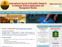 Tablet Screenshot of ijsrcsams.com